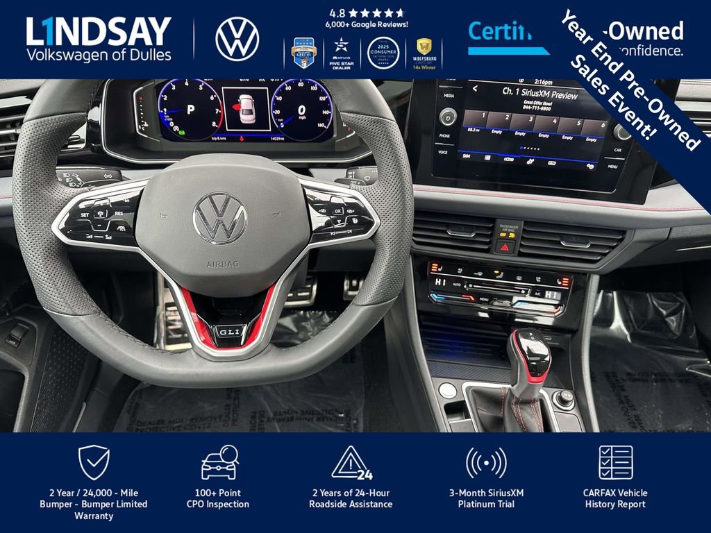 Certified 2025 Volkswagen Jetta GLI Autobahn w/ GLI Black Package image 11
