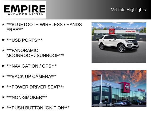 Used 2017 Ford Explorer Platinum AWD/4WD image 2