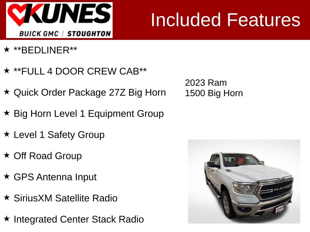 Used 2023 RAM 1500 Big Horn AWD/4WD image 3