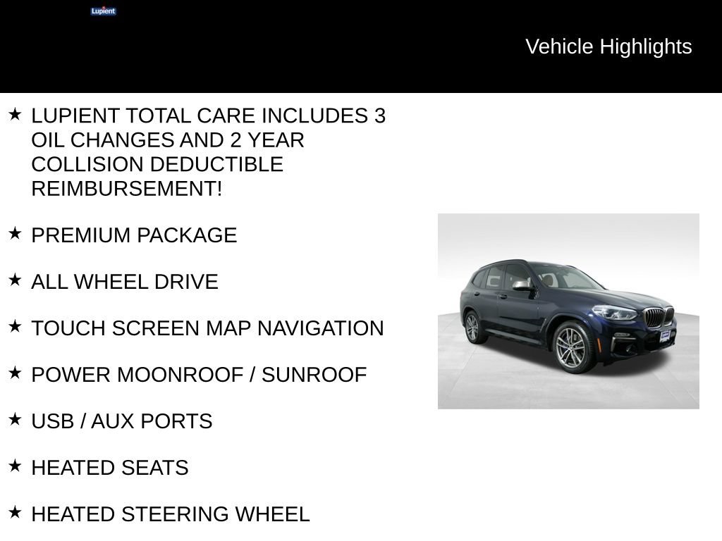 Used 2018 BMW X3 M40i w/ Premium Package AWD/4WD image 7