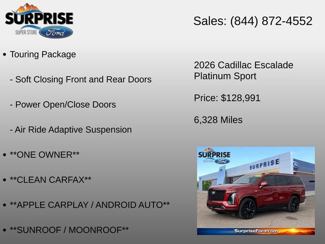 Used 2026 Cadillac Escalade Platinum Sport w/ LPO, ONYX Package AWD/4WD image 36