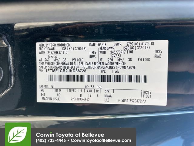 Used 2018 Ford F150 XL w/ Equipment Group 101A Mid RWD image 27