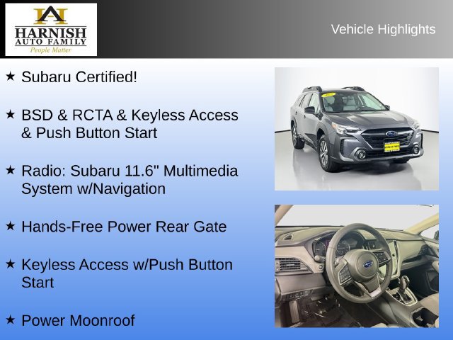 Certified 2025 Subaru Outback Premium AWD/4WD image 8