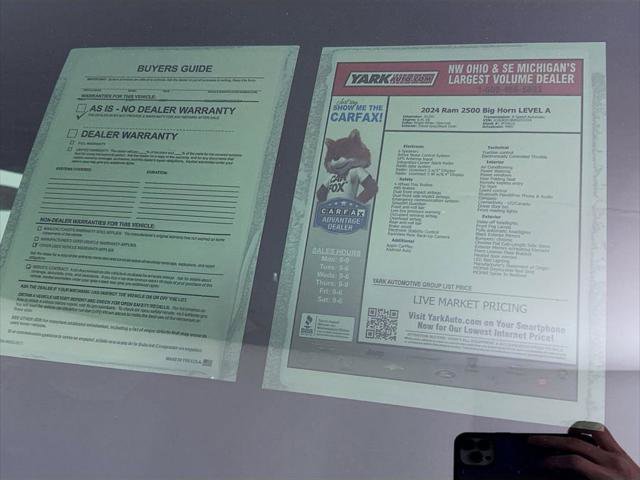 Certified 2024 RAM 2500 Big Horn w/ Bed Utility Group image 16