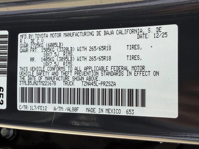 Used 2026 Toyota Tacoma SR5 AWD/4WD image 27