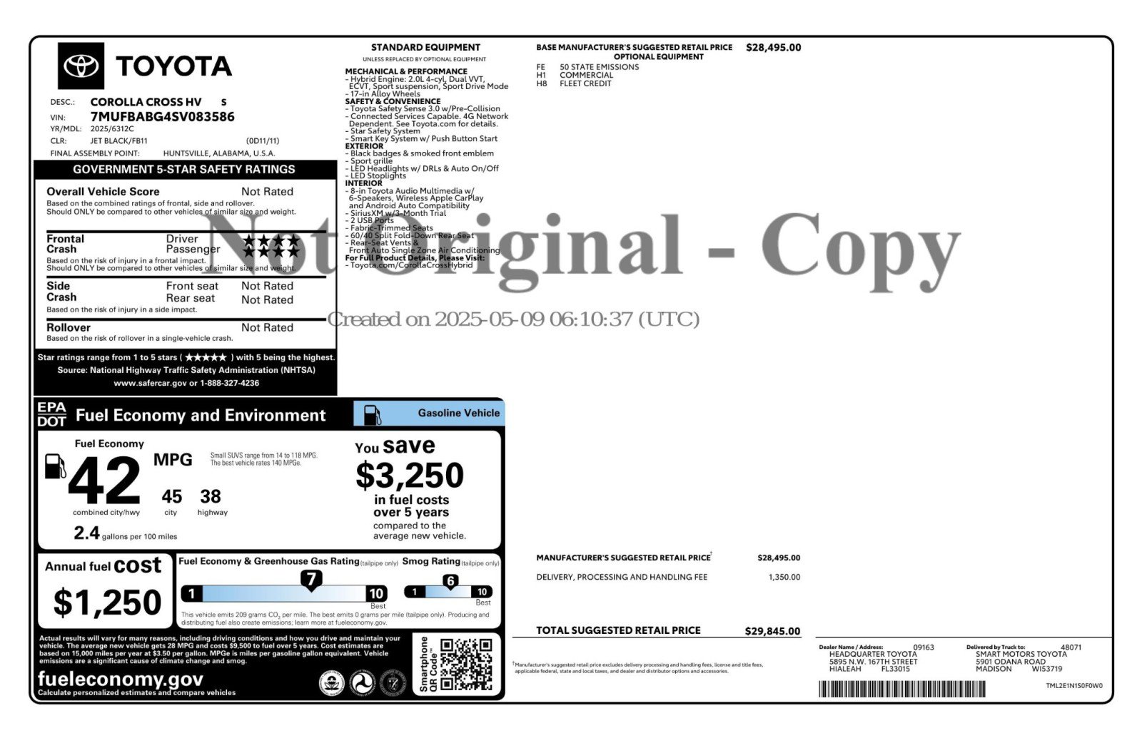 Used 2025 Toyota Corolla Cross AWD Hybrid image 49