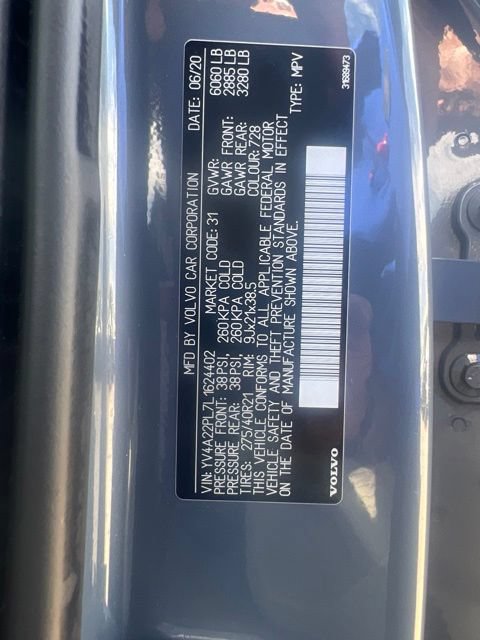 Used 2020 Volvo XC90 T6 Inscription w/ Protection Package Premier AWD/4WD image 35