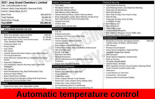 Used 2021 Jeep Grand Cherokee L Limited AWD/4WD image 35