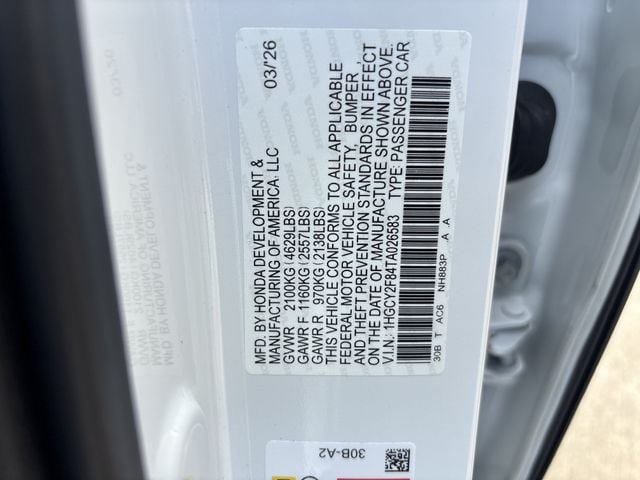 Used 2026 Honda Accord Touring image 28