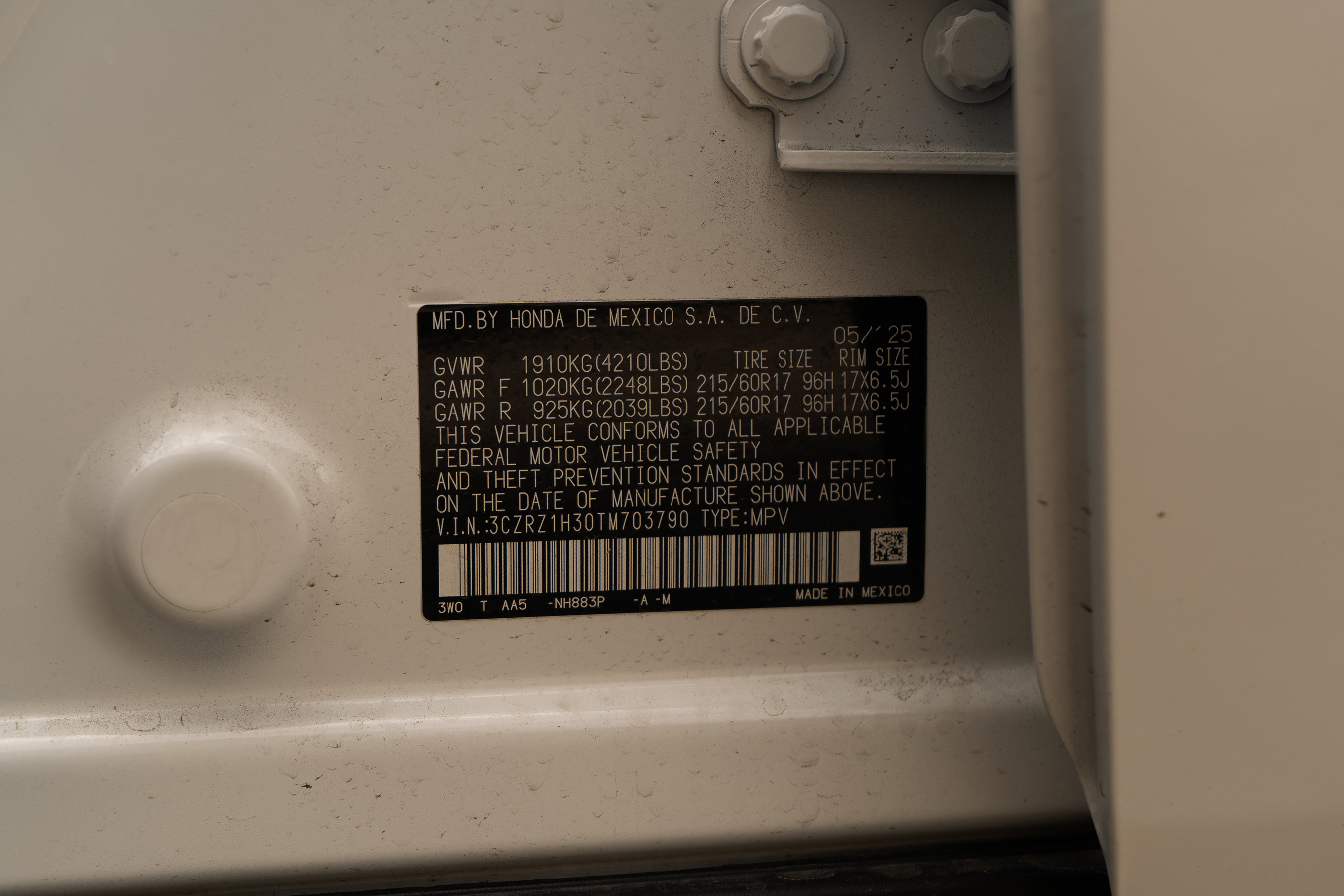 Certified 2026 Honda HR-V LX image 47