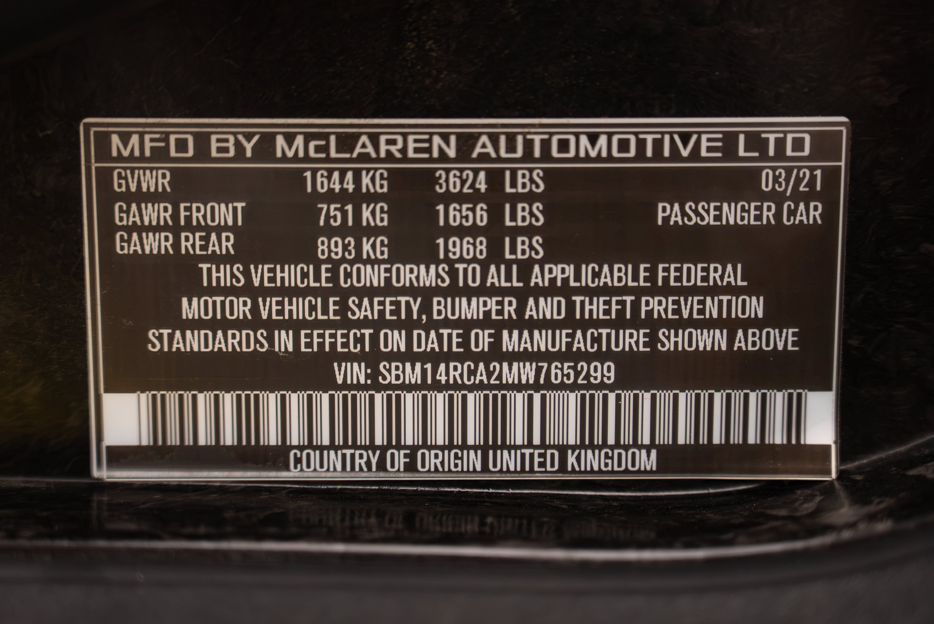 Used 2021 McLaren 765LT RWD image 21