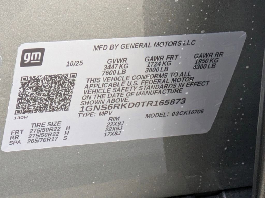 New 2026 Chevrolet Tahoe RST w/ RST Capability Package image 42