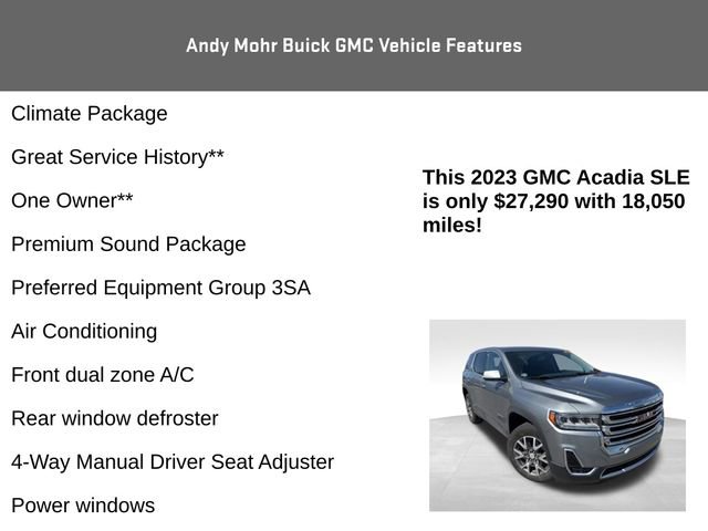 Used 2023 GMC Acadia SLE image 8
