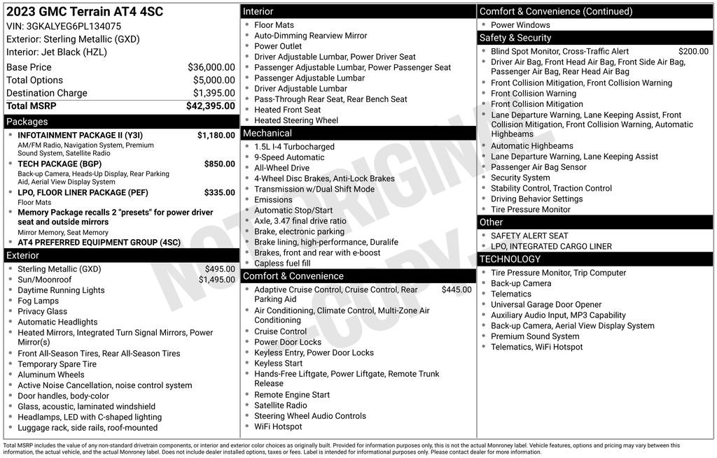 Used 2023 GMC Terrain AT4 w/ Infotainment Package II image 2