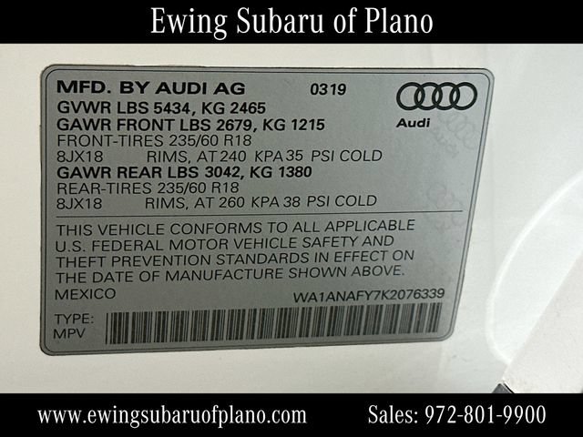 Used 2019 Audi Q5 Prestige w/ Convenience Package AWD/4WD image 33