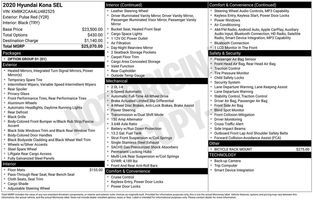 Used 2020 Hyundai Kona SEL image 6