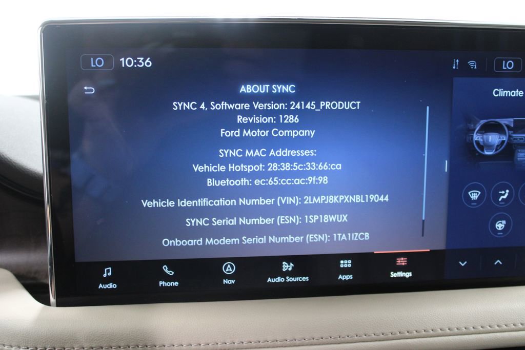 Used 2022 Lincoln Nautilus Reserve w/ Equipment Group 201A image 53