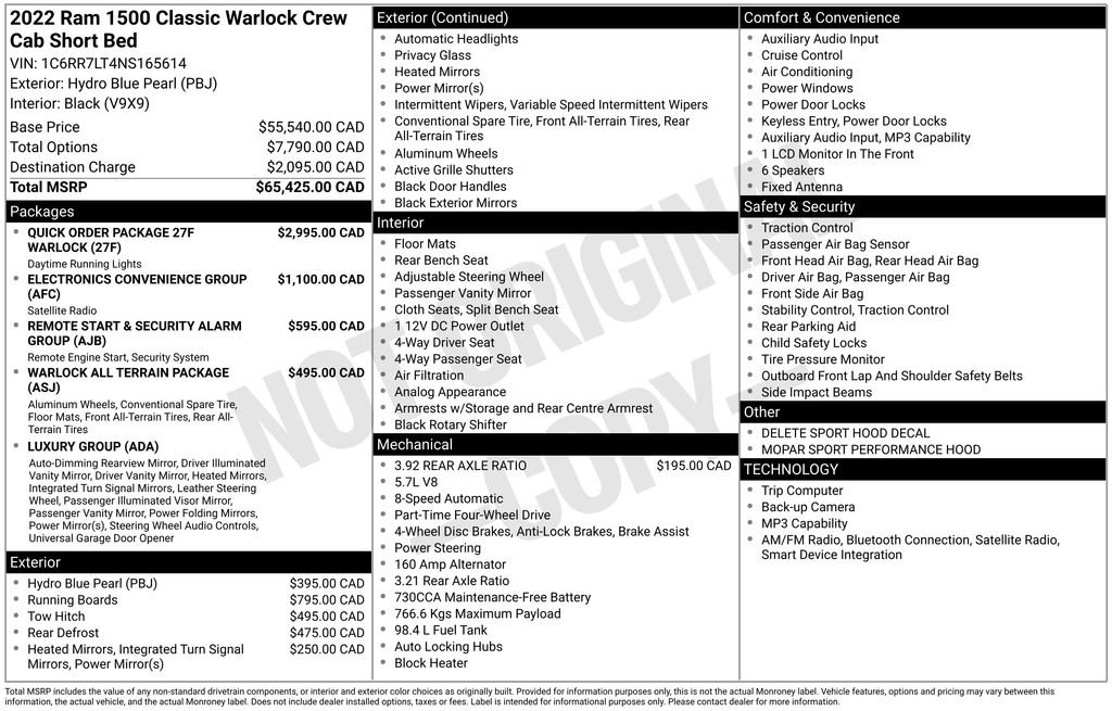 Used 2022 RAM 1500 Classic Warlock image 10