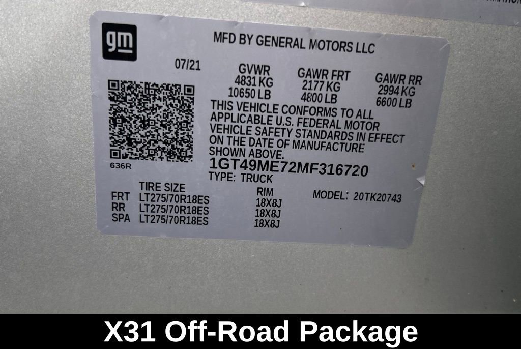 Certified 2021 GMC Sierra 2500 SLE w/ SLE Value Package; image 14