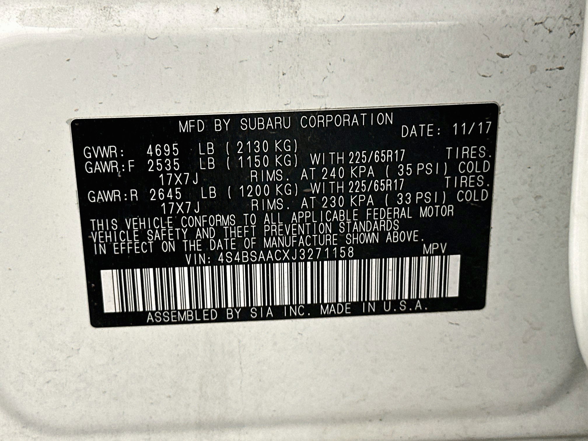 Used 2018 Subaru Outback 2.5i AWD/4WD image 12