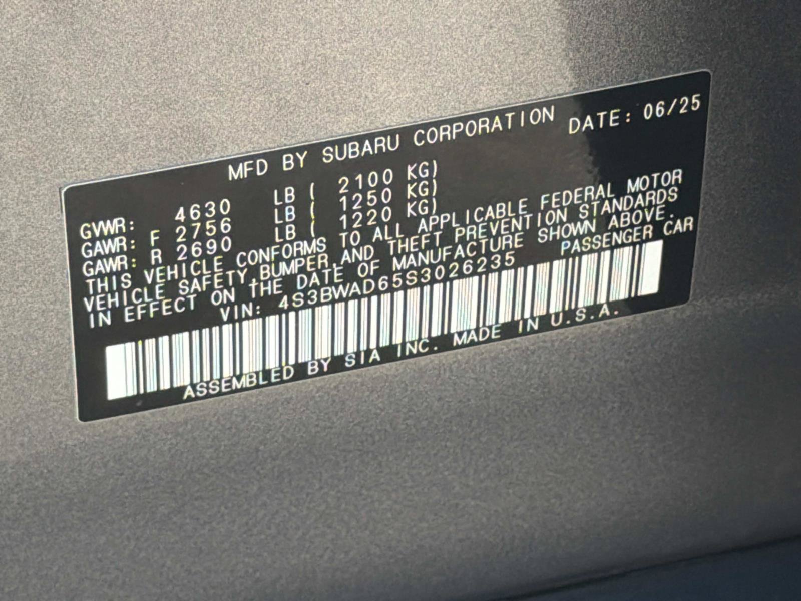 Used 2025 Subaru Legacy Premium AWD/4WD image 36