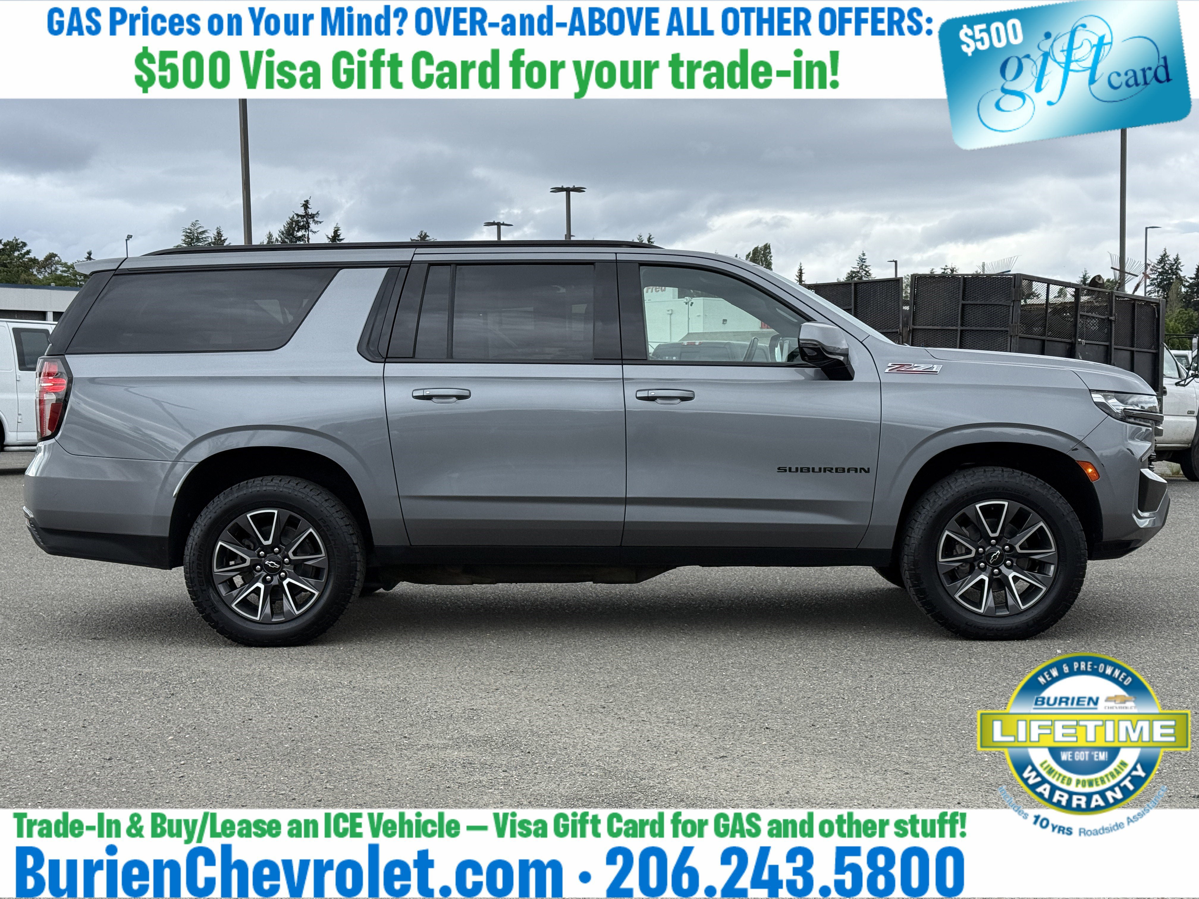Used 2022 Chevrolet Suburban Z71 w/ Luxury Package AWD/4WD image 6
