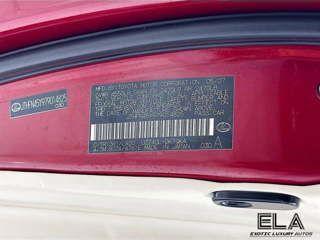 Used 2007 Lexus SC 430 Convertible RWD image 33