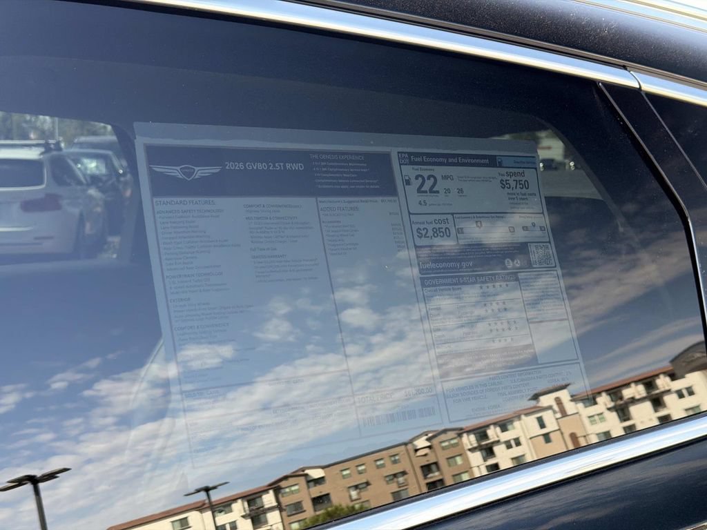 New 2026 Genesis GV80 2.5T RWD image 16