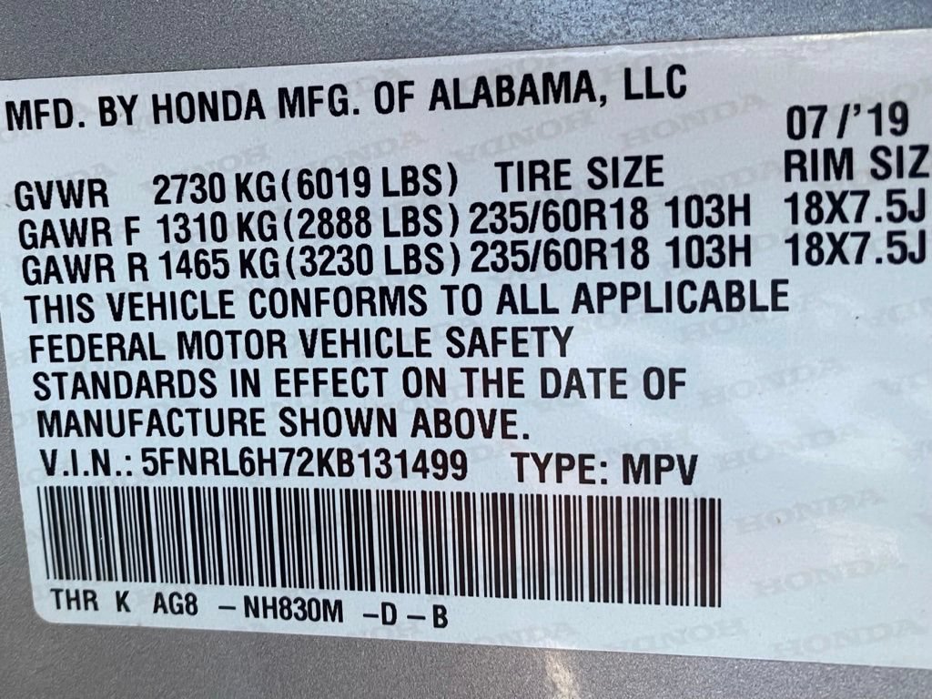 Used 2019 Honda Odyssey EX-L image 32