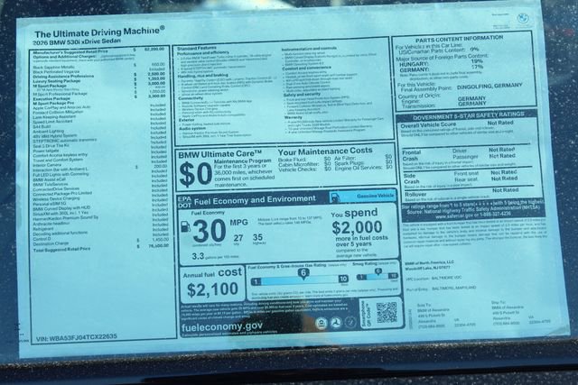 New 2026 BMW 530i xDrive w/ Executive Package image 2