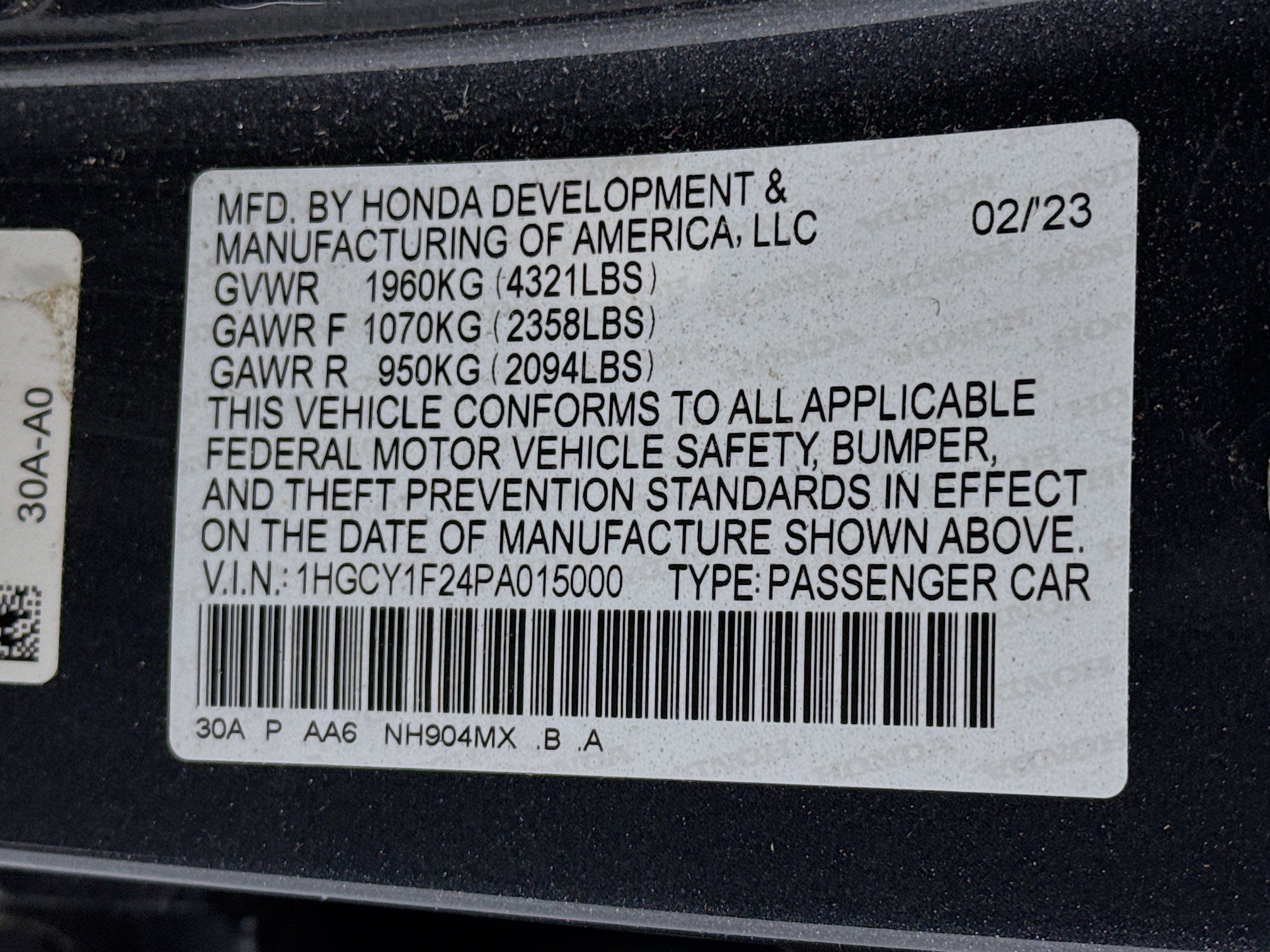 Certified 2023 Honda Accord LX image 29