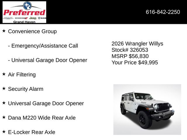 New 2026 Jeep Wrangler Willys image 32