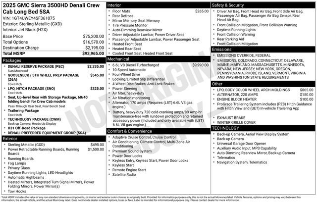 New 2025 GMC Sierra 3500 Denali w/ Denali Reserve Package image 29