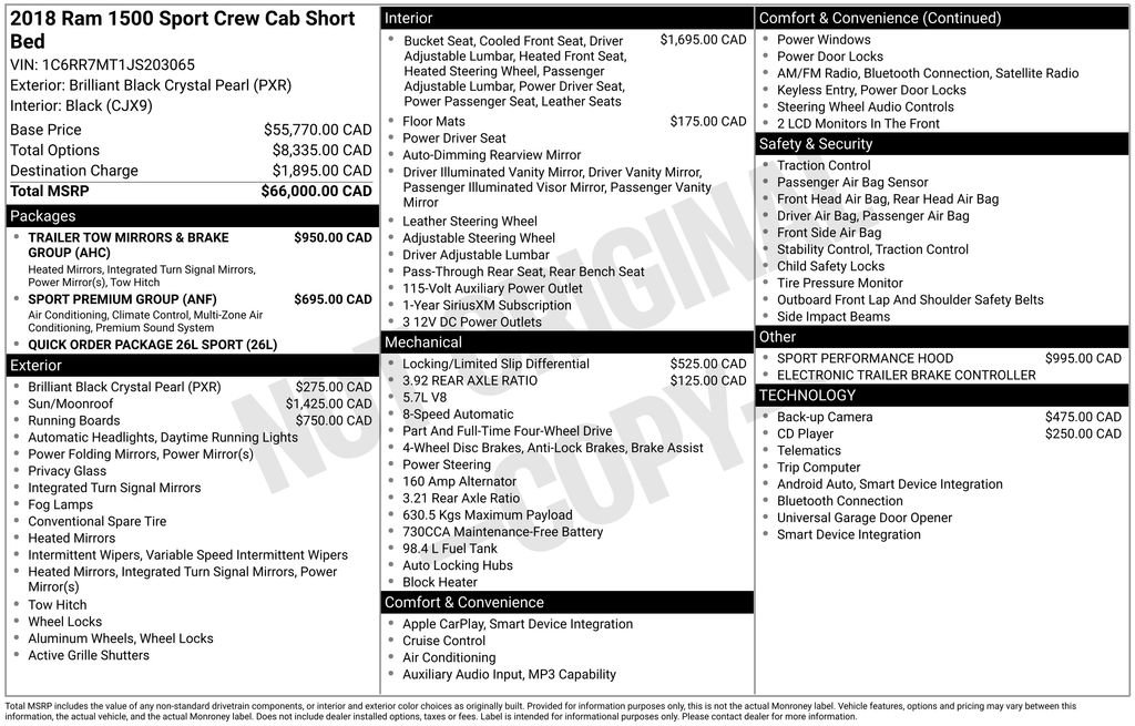 Used 2018 RAM 1500 Sport AWD/4WD image 11