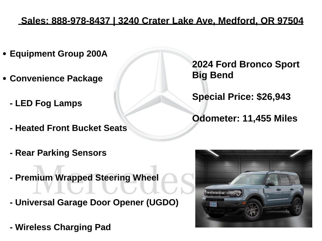 Used 2024 Ford Bronco Sport Big Bend w/ Convenience Package image 5