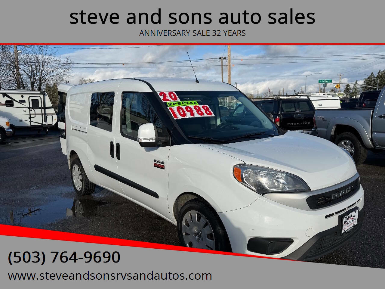 Used 2020 RAM ProMaster City SLT image 1