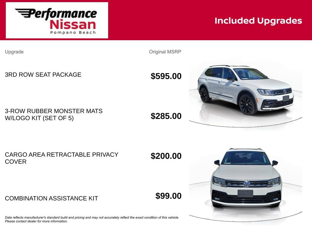 Used 2020 Volkswagen Tiguan SE R-Line w/ 3rd Row Seat Package image 7