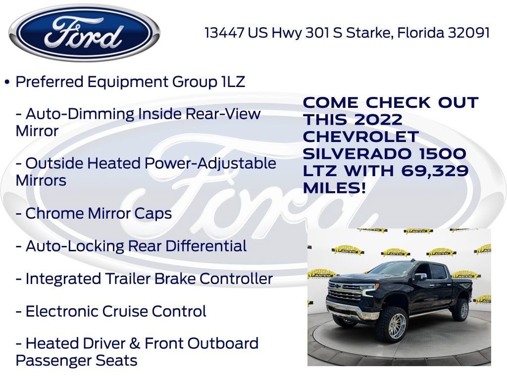 Used 2022 Chevrolet Silverado 1500 LTZ w/ LTZ Premium Package AWD/4WD image 30