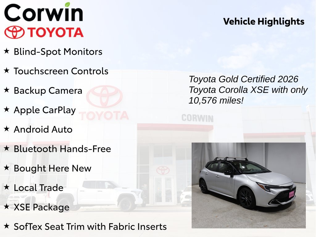 Certified 2026 Toyota Corolla XSE FWD image 9