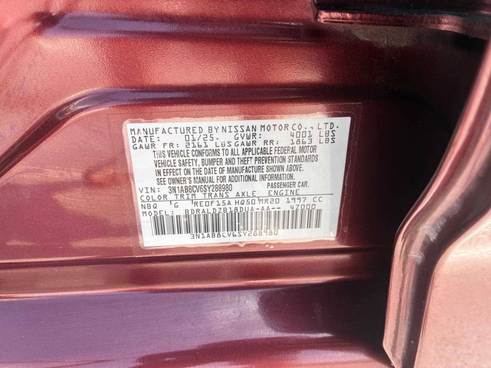 Used 2025 Nissan Sentra SV FWD image 27