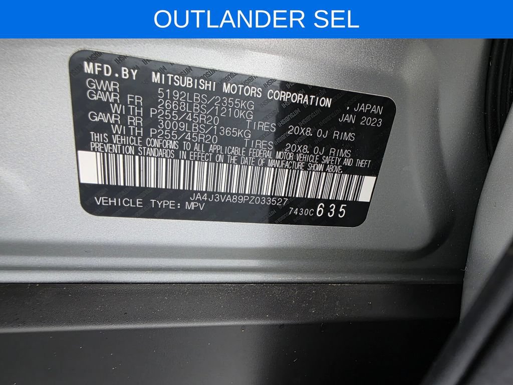 Used 2023 Mitsubishi Outlander SEL FWD image 28