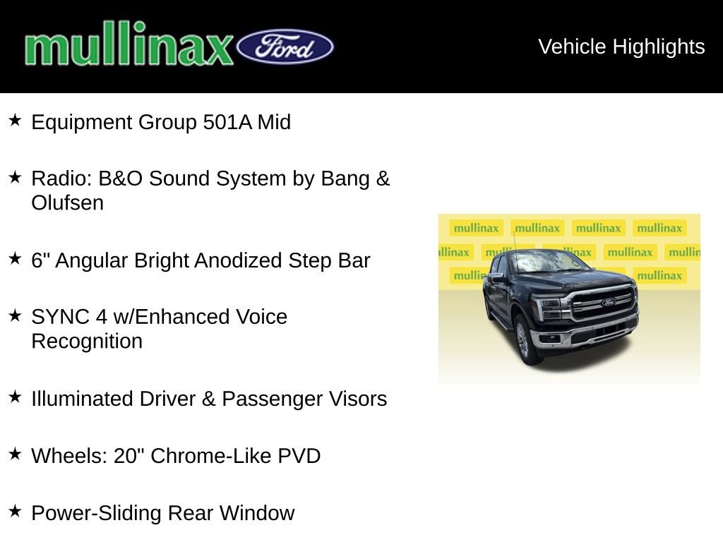 New 2025 Ford F150 Lariat w/ Equipment Group 501A Mid image 15