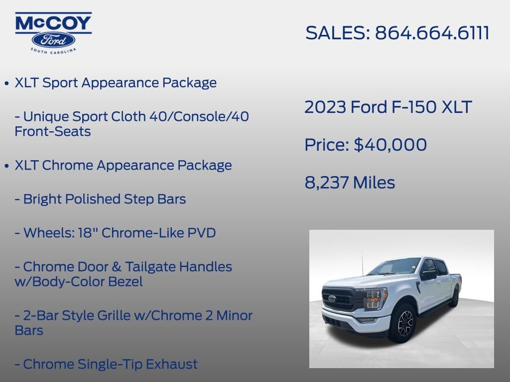 Used 2023 Ford F150 XLT w/ Equipment Group 302A High AWD/4WD image 19