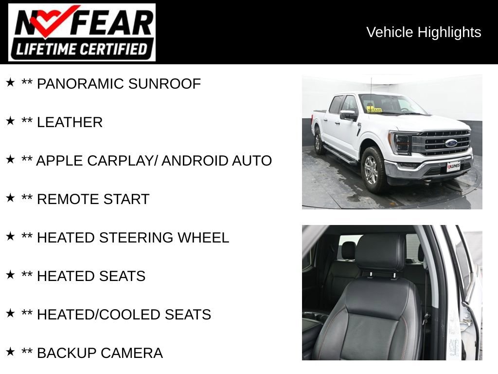 Used 2022 Ford F150 Lariat w/ Equipment Group 502A High image 2