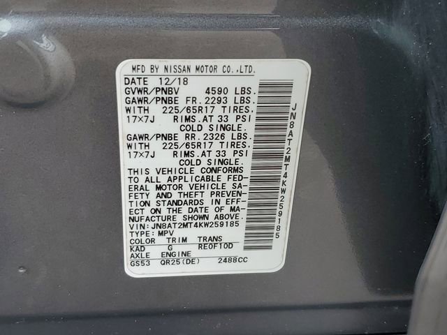 Used 2019 Nissan Rogue SV image 33