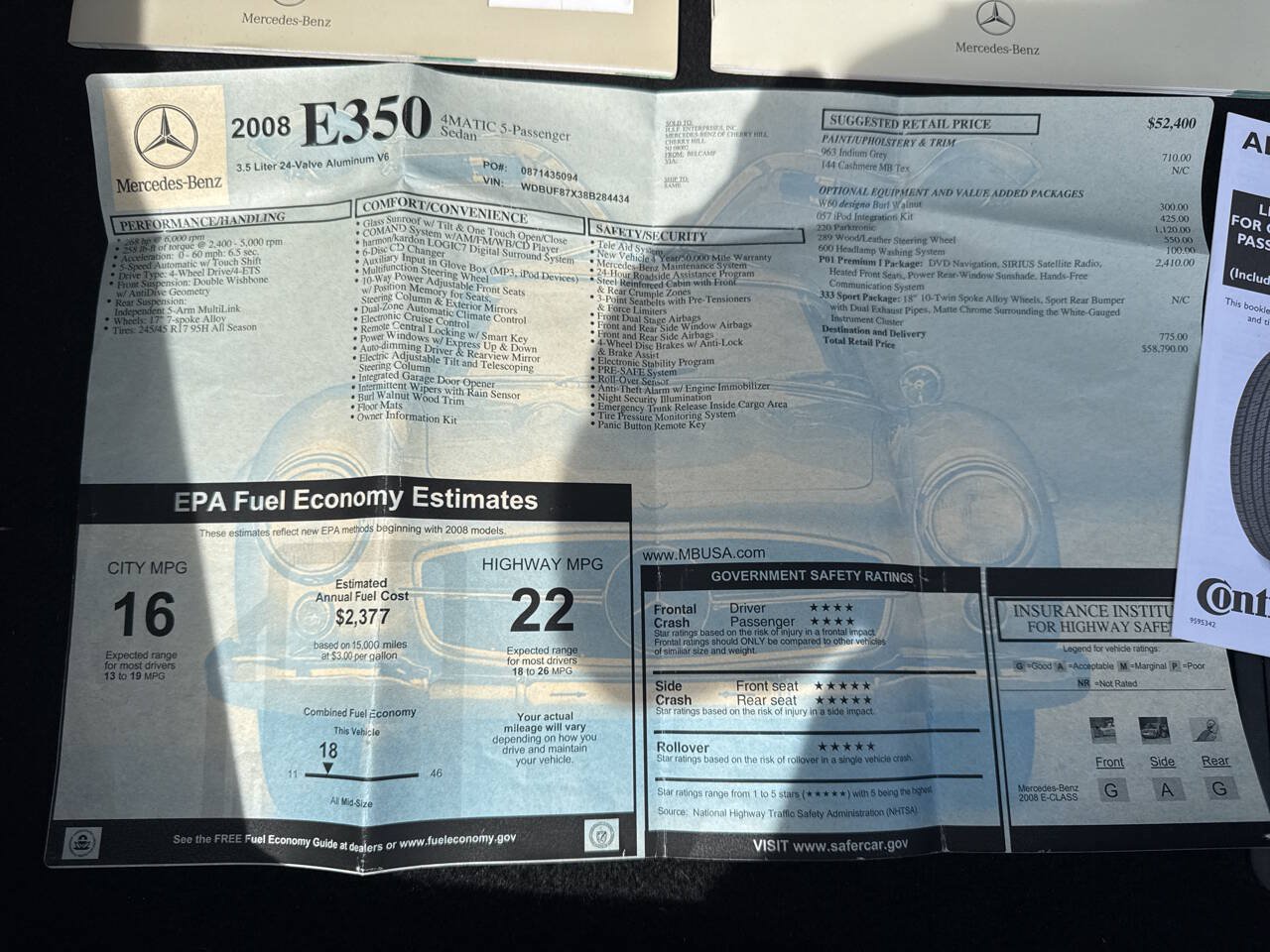 Used 2008 Mercedes-Benz E 350 4MATIC Sedan image 17