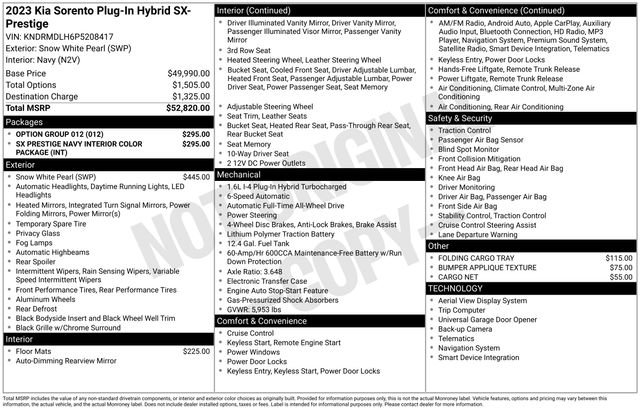 Certified 2023 Kia Sorento SX Prestige image 37
