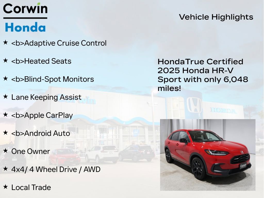 Used 2025 Honda HR-V Sport image 9