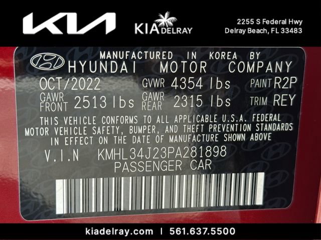 Used 2023 Hyundai Sonata Limited w/ Cargo Package FWD image 35