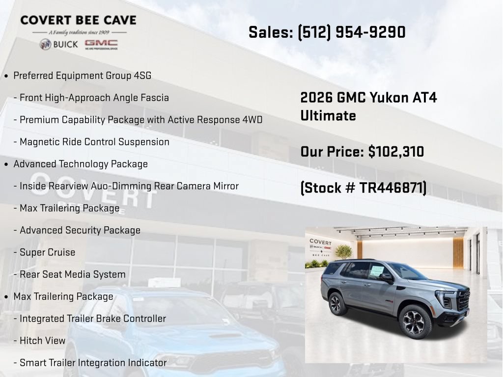New 2026 GMC Yukon AT4 Ultimate AWD/4WD image 16